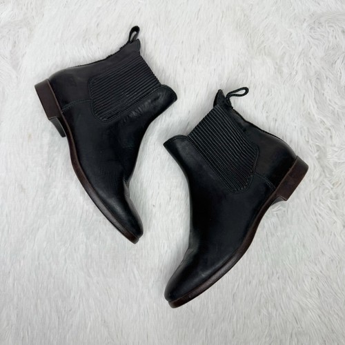 Stivaletti donna UGG taglia 6 neri in pelle Jo Chelsea pull on