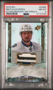 Nikita Kucherov 2016 SPX Extraordinary Material, Jersey 22/25 PSA 8 - Picture 1 of 2