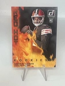 2025 Donruss Football Shedeur Sanders Red Hot Rookies Cleveland Browns - Picture 1 of 2