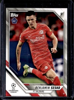 2021 Topps UEFA Benjamin Sesko RC Rookie #161 Salzburg - Image 1 of 2