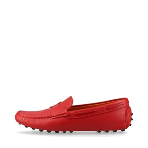 Hermès Zapatos de Conducción de Cuero 37 Damas Rojo - Imagen 1 de 16