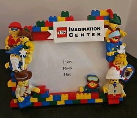 1999 LEGO IMAGINATION CENTER 3-D Resin Photo Picture Frame 4" x 6" Legoland