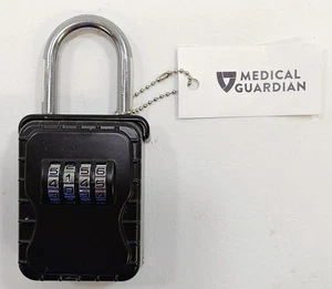 Medical Guard Door Knob KEY LOCKBOX w/ 4 Number Combination (With COMBINATION) - Picture 1 of 5
