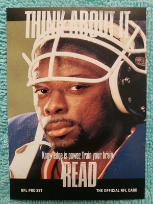 1991 PRO SET CARL BANKS NEW YORK GIANTS #373 THINK ABOUT IT - Image 1 of 4