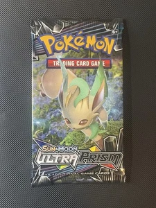 Pokémon Sole e Luna 2018 Ultra Prisma Booster Pack Leafeon Art Nm Come Nuovo - Foto 1 di 2