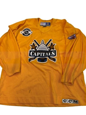 Мужская винтажная желтая футболка CCM NHL Washington Capitals размер XL - Изображение 1 из 4