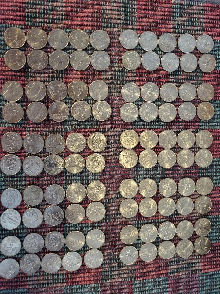 50 STATES P&D UNCIRCULATED QUARTERS SET 100 TOTAL - Image 1 of 1