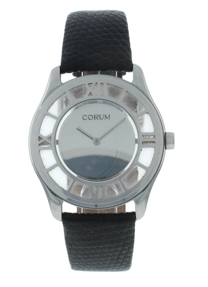 Reloj para hombre Corum Mystere 38 mm cuarzo acero esfera transparente 138.500.20 Foto 1 de 4