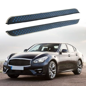 2pcs Running Board Side Steps Pedals Nerf Bar Fits for Infiniti QX70 2011-2022 - Picture 1 of 24