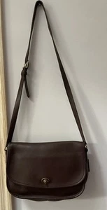 Bolso Bandolera Coach Vintage Años 80 City Bag Cuero Marrón Bolso 9790 *BR - Imagen 1 de 22