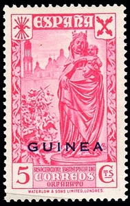 Guinea - Edi * Beneficencia 12 - 1943 - 5 cts. - Imagen 1 de 1