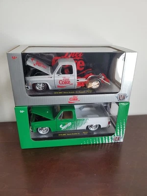 M2 Machines Squarebody Lot/Set Of 2 1976 GMC Sierra Grande 15 Diet Coke & Sprite - Image 1 of 4