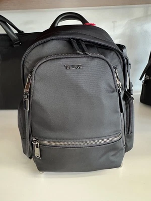 NEW Tumi Voyageur CELINA SMALL 10.5” Nylon Backpack - BLACK w/ GUNMETAL - Image 1 of 4