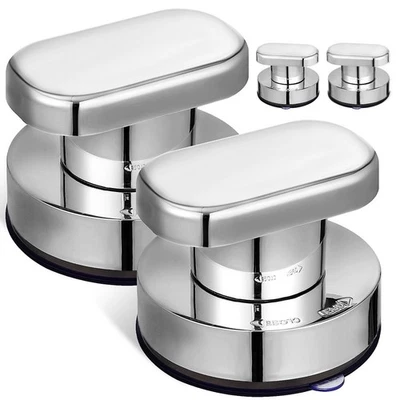  4 pezzi di aspirazione maniglia della porta della porta in plastica maniglie - Immagine 1 di 4