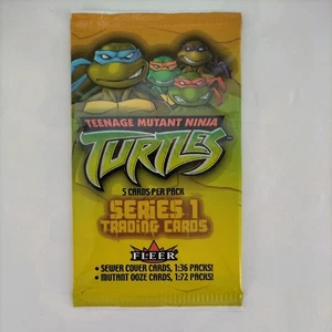 Teenage Mutant Ninja Turtles Fleer Karten - 1 ungeöffnete Packung von 2003 TMNT - Bild 1 von 2