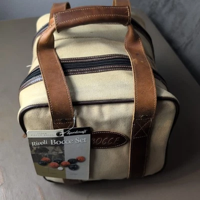 Boccie Ball Set Vintage Rivoli Sportscraft with Case & Manual Italy - Image 1 of 4