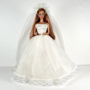 Vintage 1990 Wedding Day Midge Bride Barbie Doll Mattel #9606- Incomplete - Picture 1 of 15