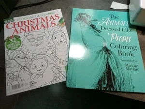 Lot Of Fun Animals To Color For Adults And Teens - Bild 1 von 8