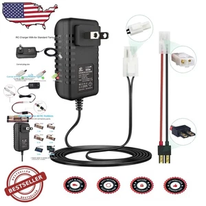 RC Battery Charger: Universal NiMH/NiCd, Traxxas/Tamiya, 2.4-12V, Smart Charge - Picture 1 of 9