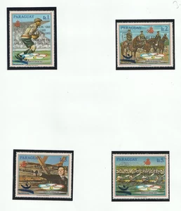 PARAGUAY BARCELONA 92 5 SELLOS MNH SOBRECARGA ATENAS 96 EQUITACIÓN - VELA - Picture 1 of 1