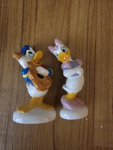Vintage Donald Duck und Gänseblümchen Salz und Pfefferstreuer Keramik - Bild 1 von 3