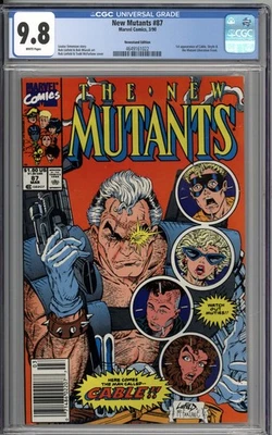 New Mutants #87 RARE Newsstand Variant CGC 9.8 NM/MT 1st Appearance of Cable WP - Image 1 of 2