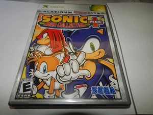 X Box New Never Used Platinum + Sonic Mega Collection Plus W/Manuel + Reg. Card - Picture 1 of 5
