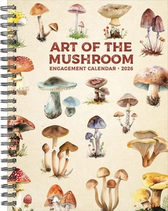 Art of the Mushroom 2026 6.5" x 8.5" Engagement Calendar - Picture 1 of 6