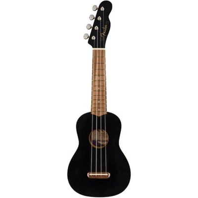 Fender Venice Soprano Ukulele, Black - Image 1 of 4