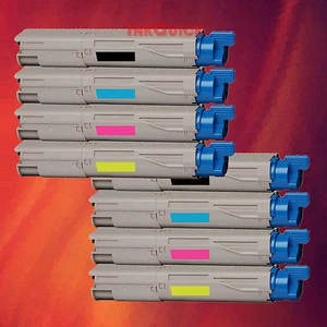 8 Toner for OKIDATA C3400N 52117801 BK C M Y-2 Set of 4 - Picture 1 of 1