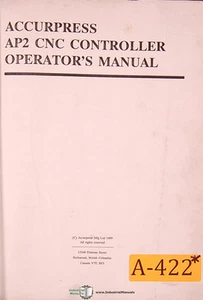 Accurpress AP2, Controller Operations and Programming Manual - Picture 1 of 2