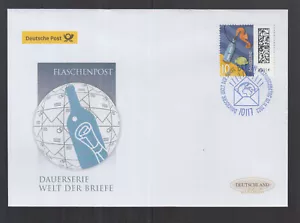BRD 2022 FDC - Welt der Briefe: Flaschenpost mit Rotem Seepferdchen - Picture 1 of 1