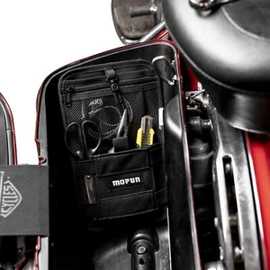 Alforja organizadora negra bolsas duras aptas para Harley Touring Road Electra Glide - Imagen 1 de 7