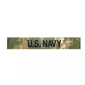 U.S. Navy NWU Type III "U.S. NAVY" Name Tape 1.25" x 7.5" (each) - Picture 1 of 1