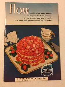 Coldspot Freezer 1955 manual del propietario instrucciones y recetas vintage - Imagen 1 de 6