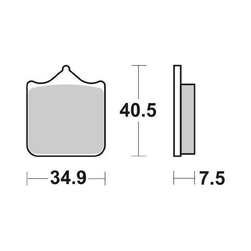 SBS 762DS Set 4 Pastiglie Freno Racing anteriori APRILIA RSV 1000 02/03 - Immagine 1 di 1