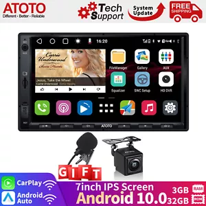 ATOTO S8 Android 7" Autoradio GPS CarPlay 3+32GB ChatGPT-AI WIFI Rückfahrkamera - Imagen 1 de 12