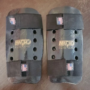Macho Martial Arts Protection Gear Shin Pads Adjustable Strap Made In USA  - Picture 1 of 3
