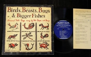 10” FOLK LP Pete Seeger Folkways 71 Birds, Beasts, Bugs - Picture 1 of 1