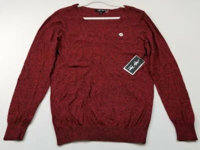 NUEVO Suéter básico activo para mujer 1XL rojo negro mangas largas elástico ligero Foto 1 de 4