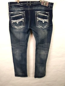 Monarchy Herren Jeans Gr. 42 dicke Nähte Medium Wash - Bild 1 von 8