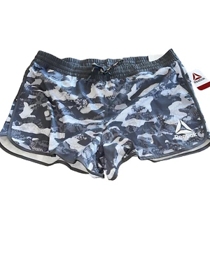Pantalones Cortos para Correr Reebok Para Mujer Talla Grande 3X Gris Camuflaje Malla Malla Calzoncillo Nuevo con Etiquetas Foto 1 de 3