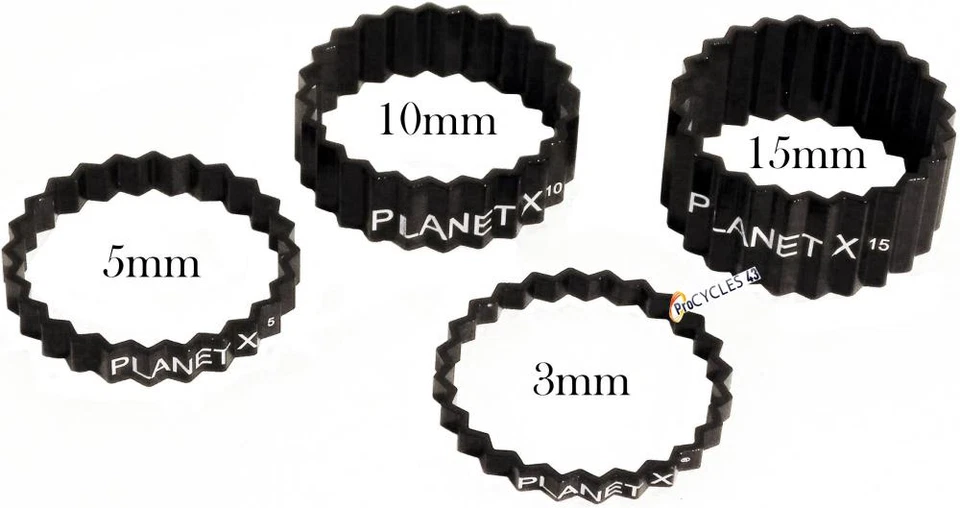 Entretoises PLANET-X SL 1-1/8 Lot de 4 - Photo 1/1