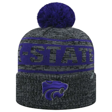 Kansas State Wildcats Top of the World Sock It 2 Me Knit Beanie Cover