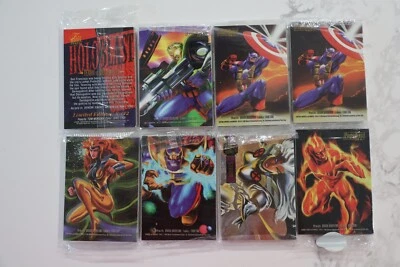 8x 1995 Flair Marvel Anual 10 Cartas Marvel Caja Sellada Paquete Fleer Holoblast Base Foto 1 de 4