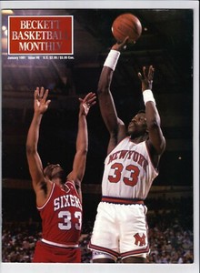  Beckett Basketball Magazine Issue #6 January 1991 Patrick Ewing Cover