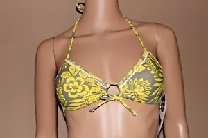 Island Soul NEW Women's Gray&Yellow Swimsuit Bottom Sz S, 15.99$ - Picture 1 of 3