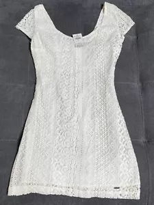 Hollister Short Mini dress Ivory Size 00 NWT - Picture 1 of 16