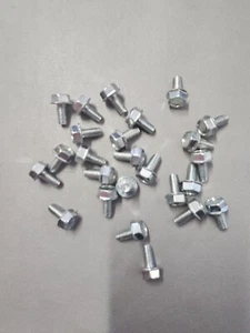 Perno de brida, clase 4,8 pies de zinc, M6 x 1,0 x 12 mm de longitud, (25) - Imagen 1 de 3