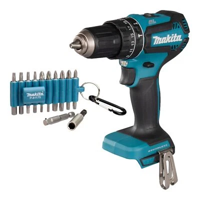 Makita DHP 485 Z Akku Schlagbohrschrauber 18 V 50 Nm Brushless + 22 tlg. Bit Set - Bild 1 von 4